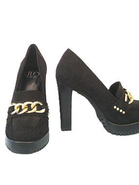 J Lo  High Heel Loafer  Black  Brand-New  Size 6